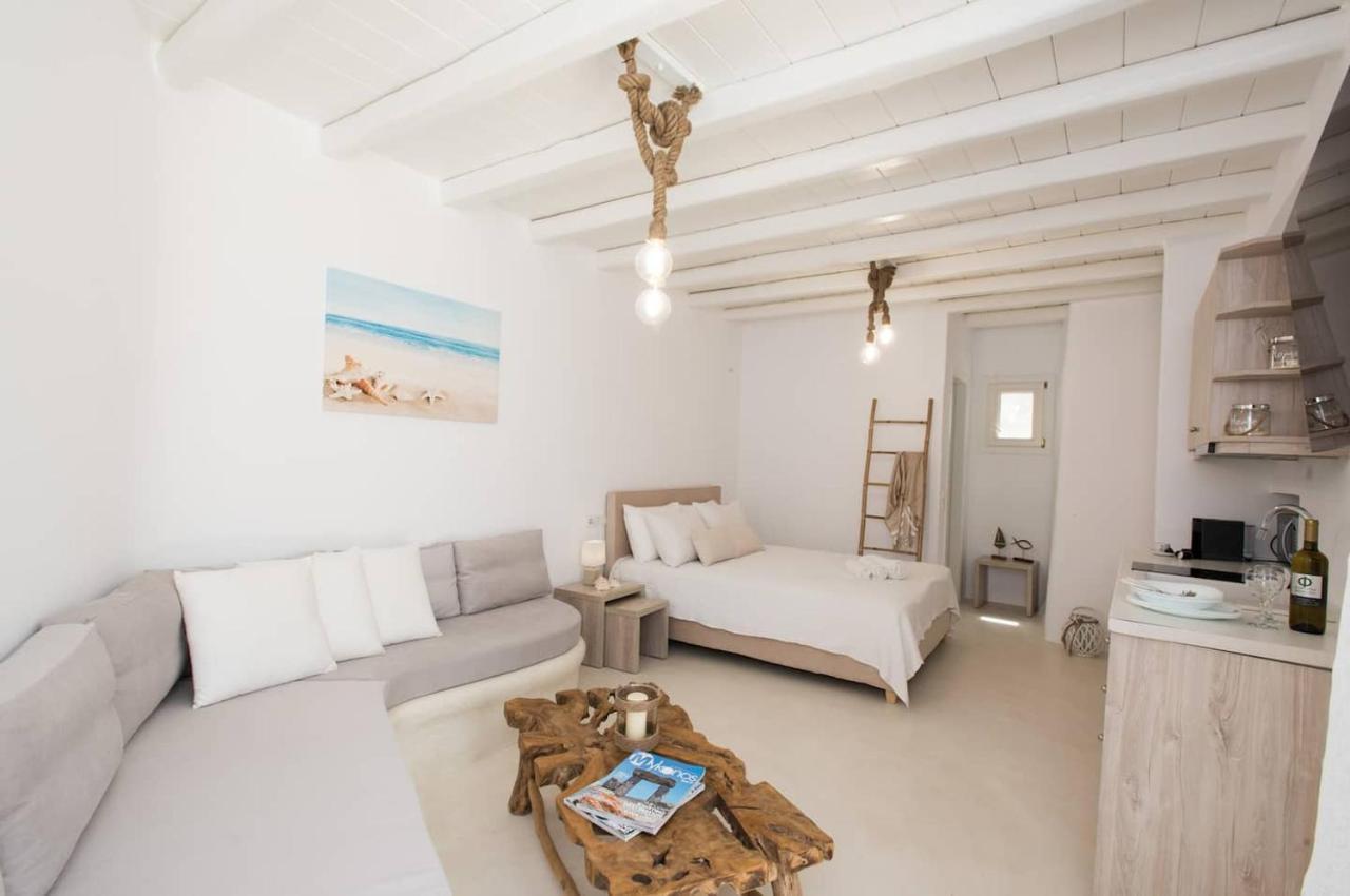 Ferienwohnung Gorgeous Studio In Cycladic Architecture Overlooking The Aegean Houlakia  Exterior foto