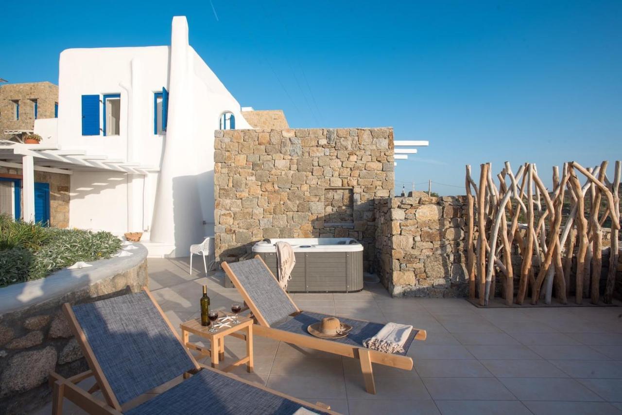 Ferienwohnung Gorgeous Studio In Cycladic Architecture Overlooking The Aegean Houlakia  Exterior foto