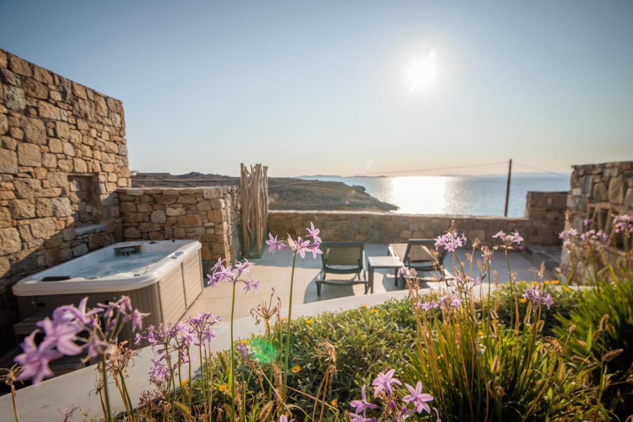 Ferienwohnung Gorgeous Studio In Cycladic Architecture Overlooking The Aegean Houlakia  Exterior foto