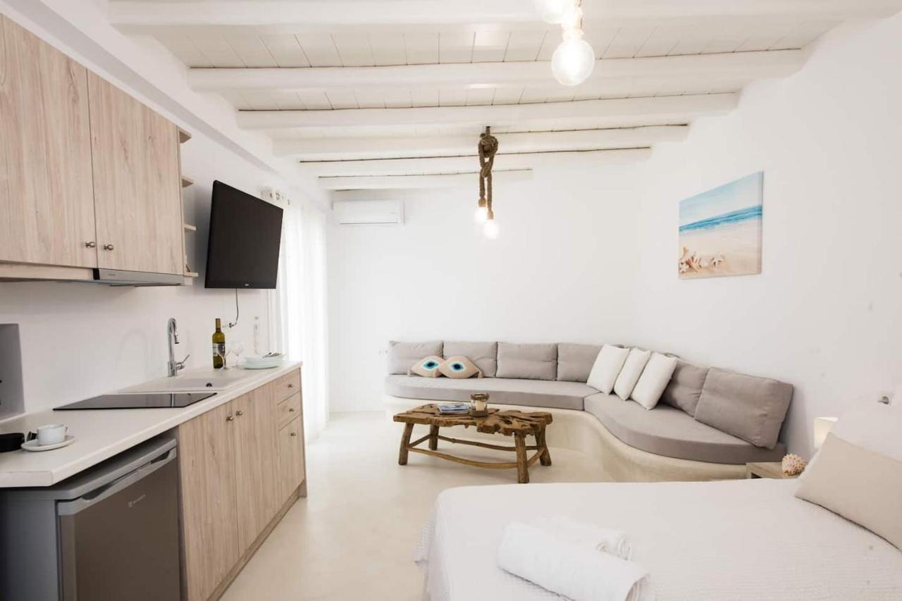 Ferienwohnung Gorgeous Studio In Cycladic Architecture Overlooking The Aegean Houlakia  Exterior foto